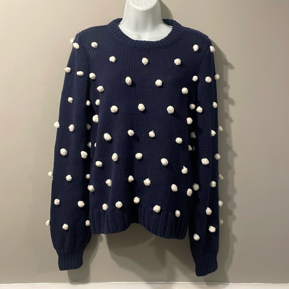 Cute fun polka dot sweater like new